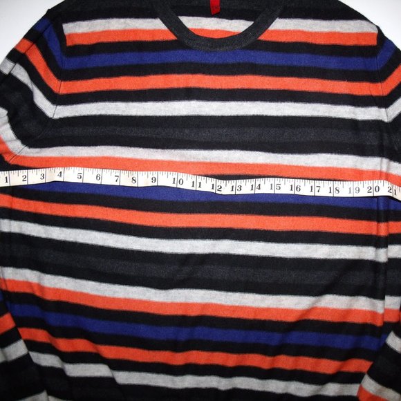 Saks Fifth Avenue Wool Cashmere Striped Sweater - Picture 3 of 4